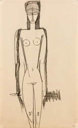 立ちヌード;立っていない、c.1910-1911