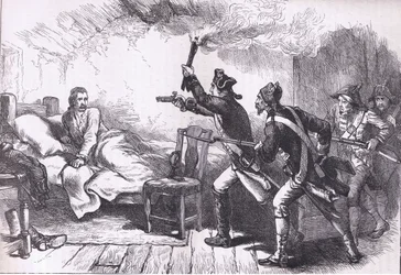 ウェストコット将軍の逮捕、1900年頃にCassell, Petter & Galpin社から出版されたCassells History of the United Statesに掲載されたイラスト(リトグラフ)