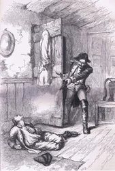ファニングの残虐行為：アメリカ人農園主の殺害。Cassell, Petter & Galpin刊『Cassells History of the United States』掲載の挿絵、1900年頃