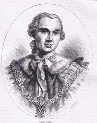 ロード・ビュート、1900年頃にCassell, Petter & Galpin社から出版されたCassells History of the United Statesに掲載されたイラスト（リトグラフ）。