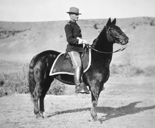 ジョン・J・パーシング少尉（1860～1948） 米国第6騎兵連隊