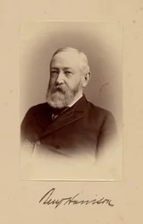 ベンジャミンハリソン（1833-1901）、アメリカ合衆国大統領、ジョージプリンス、ワシントンDC（アルブメン写真）