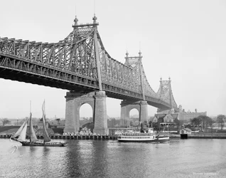 ブラックウェルズアイランド（クイーンズボロ）ブリッジ、ニューヨーク、ニューヨーク、1910-20