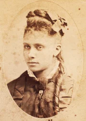 若いアフリカ系アメリカ人女性のカルテドビジット、1880年頃