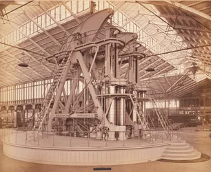 コーリスエンジン、センテニアルインターナショナルエキシビション、フィラデルフィア、1876（アルブメンプリント）