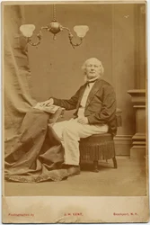 ホレスグリーリー（1811-72）、米国の政治家および新聞の編集者、写真JHケント、ブロックポート、ニューヨーク（アルブメン写真）