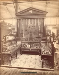 Kuffel＆Essers Exhibit、Main Building、Centennial International Exhibition、Philadelphia、1876（albumen print）