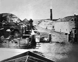 ハーパーズフェリーでのアメリカ合衆国の武器庫のマスケット工場、1865