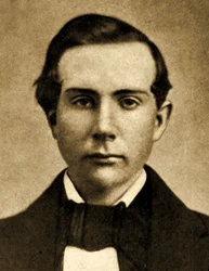 1857年18歳のジョンD.ロックフェラーの肖像