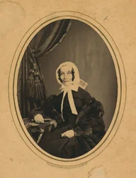 レベッカ・グラッツ、1860年頃（モノクロ写真