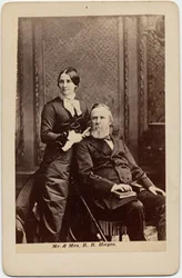 米国第19代大統領、ラザフォードバーチャードヘイズ（1822-93）と妻（ルーブウェア）、ルーシーウェアウェッブヘイズ（1831-89）