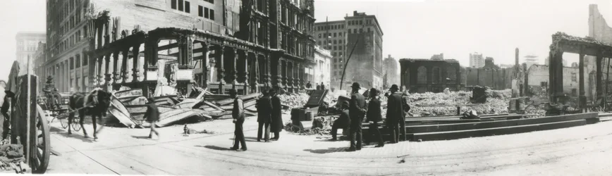 1906年の地震後のサンフランシスコ