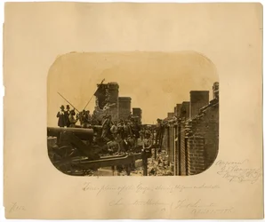 敗北した北軍の避難後の兵士、フォートサムターの戦い、1861