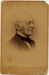 ウィリアムロイドギャリソン（1805-79）、アメリカの奴隷解放運動家、ジョージKウォーレンの写真、ボストン（アルブメン写真）