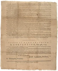 1779年のニューハンプシャー州に対する権利宣言と政府の嘆願