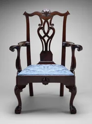 アームチェア、c。 1760-1790（黒いクルミ;南の黄色い松）