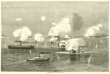 1863年4月、サムター要塞爆撃