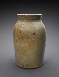 チャーン、c。 1865-1900（アルカリ釉石器）