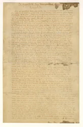 エドガー・アラン・ポー作『モルグ街の殺人』の第1ページ、1841年