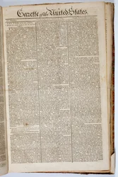 アメリカ合衆国の官報、1789年4月15日のフロントページ