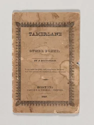 エドガー・アラン・ポーによる「タメルレーンとその他の詩」の表紙、1827年発行（印刷）（433401も参照）