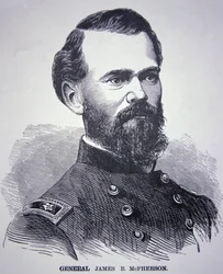 ジェームズ・バードシー・マクファーソン将軍（1828-64）（彫刻