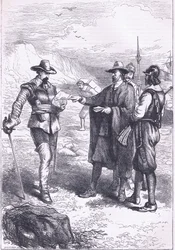 ゴートンの上陸（1646年）、1890年頃にPetter & Galpin社から出版されたCassell