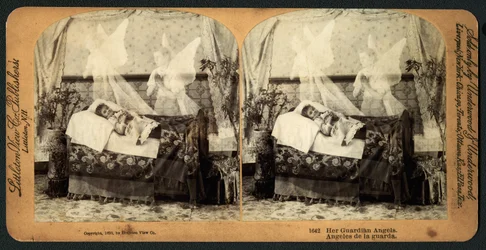 彼女の守護天使、1893（立体写真）
