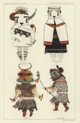 クツカ、クツカ・マナ、イェホホ、ウルチシム（カラーリトグラフ）