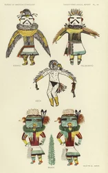 Kwahu、Palakwayo、Keca、Pawik（カラーリトグラフ）