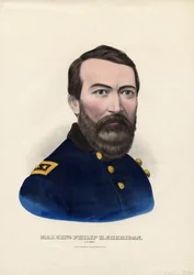 少佐フィリップH.シェリダン、米軍、パブ。 Currier＆Ives、c.1862-65