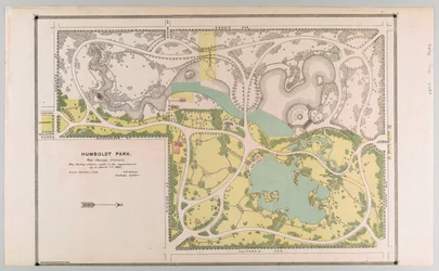 イリノイ州シカゴ、ハンボルト・パークの公園整備図