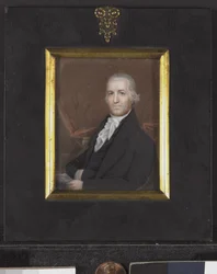 サミュエル・オズグッドのミニチュア肖像画、1789年頃（象牙にc付き）