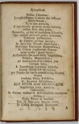 サミュエルマザー、Efitaphium、1724