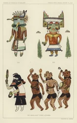 シオ、シオ、シオ・マナ、コイムシ3本（カラーリトグラフ）