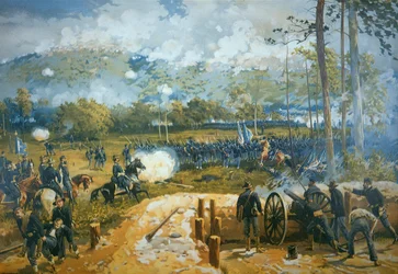 ケネソー・マウンテンの戦い（1864年6月27日）（カラーリトグラフ