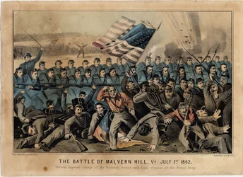 1862年7月1日、バージニア州マルバーンヒルの戦い、パブ。 Currier＆Ives、1862年頃