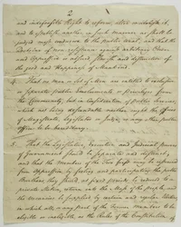 権利章典、1789年に連邦政府ホールで署名されたコピー（紙にインク）