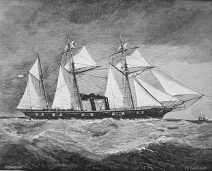 The CSS Florida（リトグラフ