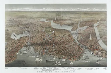 The City of Boston, pub.1873年（カラーリトグラフ）