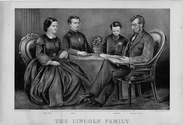 リンカーン家、パブ。 Currier＆Ives、1867年