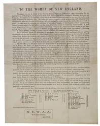 ニューイングランドの女性たちへ（円形の手紙）、1862-1865年