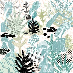 Undergrowth, 2015（デジタルコラージュ）