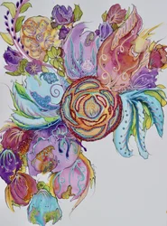 幻想的な花のファンタジー