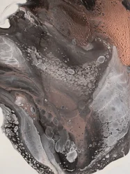 溶融銅の流れ
