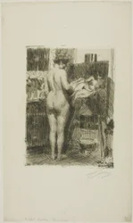 写真の前のモデル