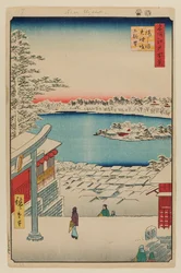 丘の上からの眺め、湯島天神