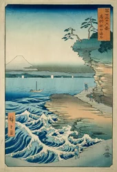 阿波国保田の海岸