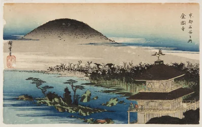 金閣寺」（カラー木版画