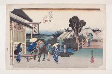 戸塚・元町フォーク（戸塚・元町ベッツド？）（カラー木版画